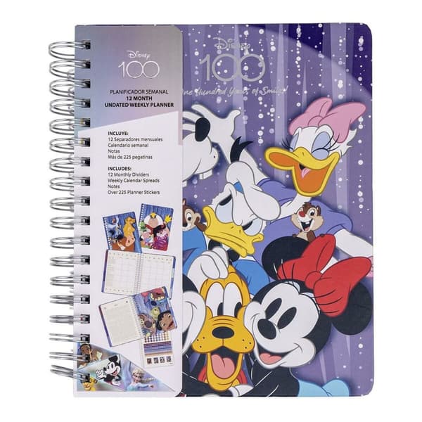 Ugentlig Planner Disney 19 x 24 x 2 cm