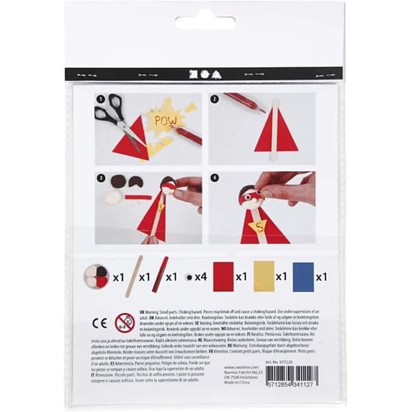 DIY Pyssel Kit - Glasspinnefigurer