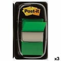 Miniatyrbillede 1 af 2: Klæbende huskesedler Post-it Index 25 x 43 mm Grøn (3 enheder)
