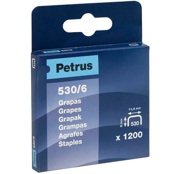 Hæfteklammer Petrus 530/6 6 mm