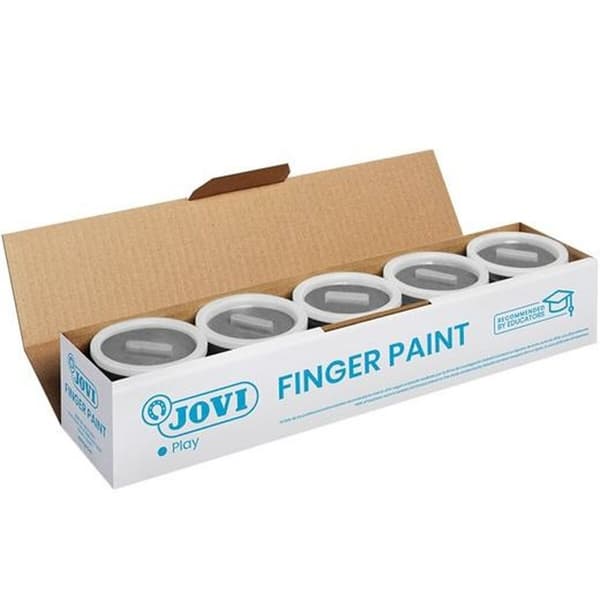 Fingermaling Jovi Fingermaling Sort 5 Dele 125 ml