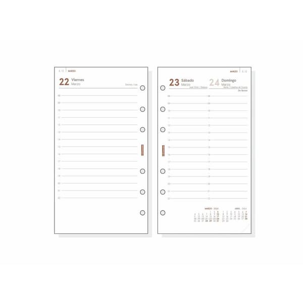 Refill til notesblok Finocam Open R498 2024 Hvid 9,1 x 15,2 cm