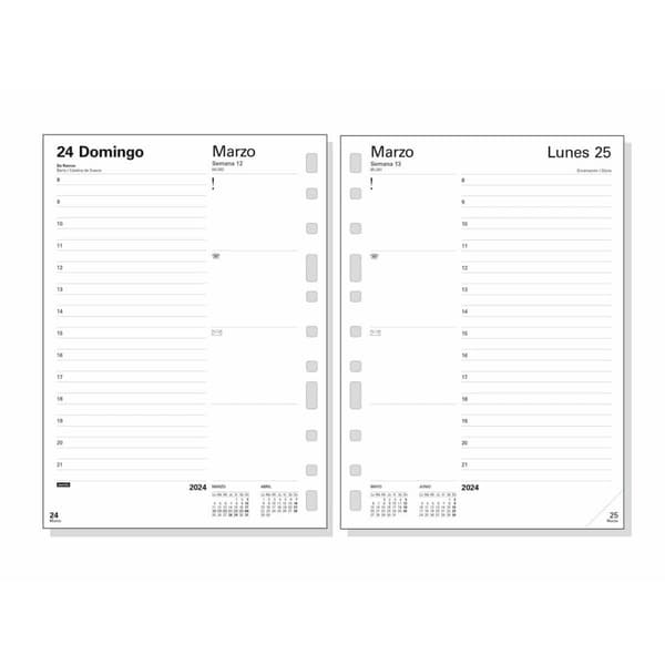 Refill til notesblok Finocam Multifin 2024 Hvid 15,5 x 21,5 cm