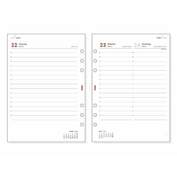 Refill til notesblok Finocam Open R1098 2024 Hvid 15,5 x 21,5 cm