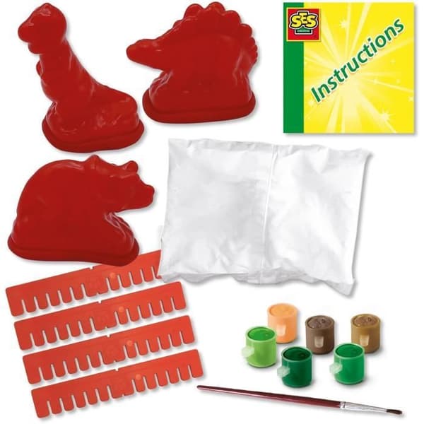 Moulage och målning - SES CREATIVE - Dinosaurier - Dinosauriemuseum