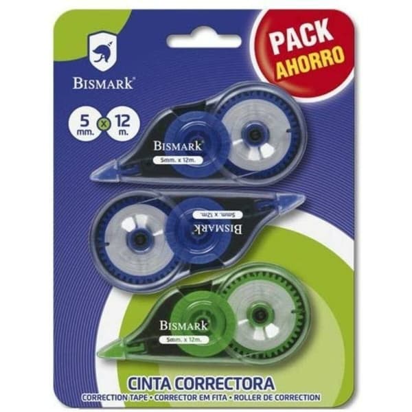 Rettetape Bismark Blå Grøn 5 mm 12 m (12 enheder)