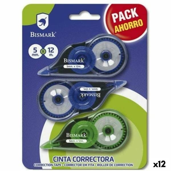 Rettetape Bismark Blå Grøn 5 mm 12 m (12 enheder)