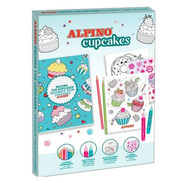 Håndværkssæt Alpino Cupcakes (6 enheder)