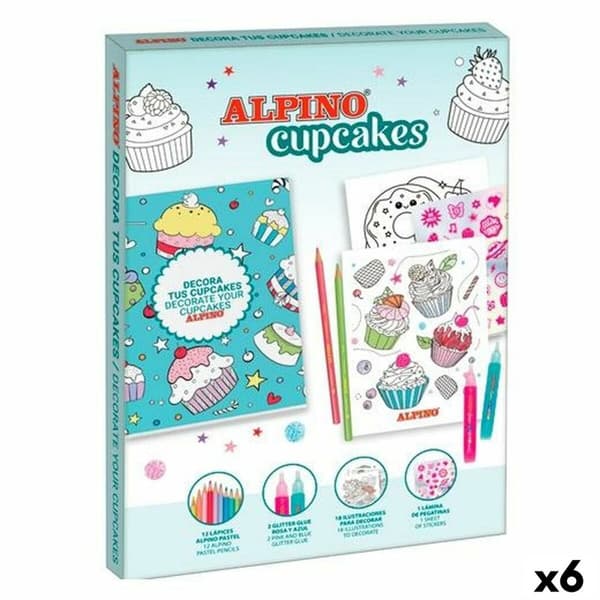Håndværkssæt Alpino Cupcakes (6 enheder)