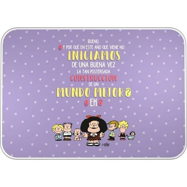Skridsikker Måtte Grafoplas Mafalda Borddug Multifarvet PVC 47 x 33 cm (2 enheder)