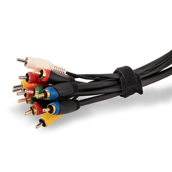 Flanger til kabler Startech B506I-HOOK-LOOP-TIES Sort Nylon 15 cm