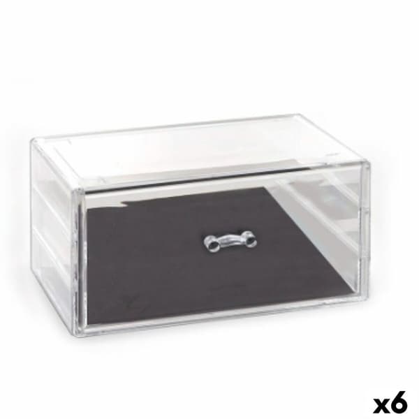Multifunktionel organizer Confortime Plastik Gennemsigtig 23,5 x 15,3 x 10,8 cm (6 enheder)