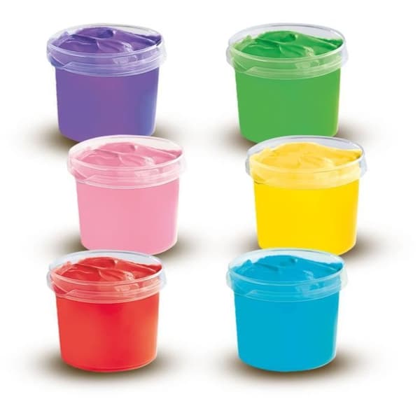 Fingerfärg - SES CREATIVE - 6 färger x 110ml - Strålande palett
