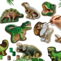 Miniatyrbild 4 av 4: Moulage och målning - SES CREATIVE - Dinosaurernas värld - 9 gipsdinosaurier