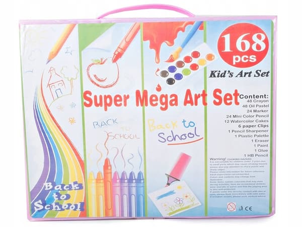 168st  Multifunktionell Super Art Set måla /Playcolor/Färgkritor