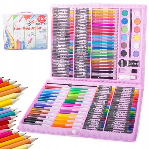 168st  Multifunktionell Super Art Set måla /Playcolor/Färgkritor