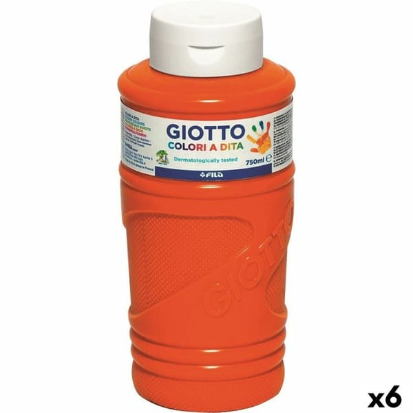 Fingerfärg Giotto Orange 750 ml (6 antal)