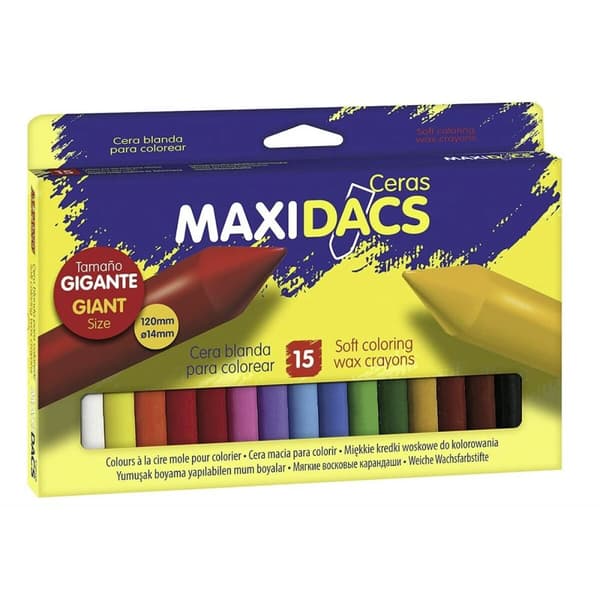 Farvevoks Alpino Maxidacs Multifarvet (24 enheder)