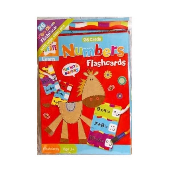Kids Create Siffror Flash Card Set Multicoloured One Size