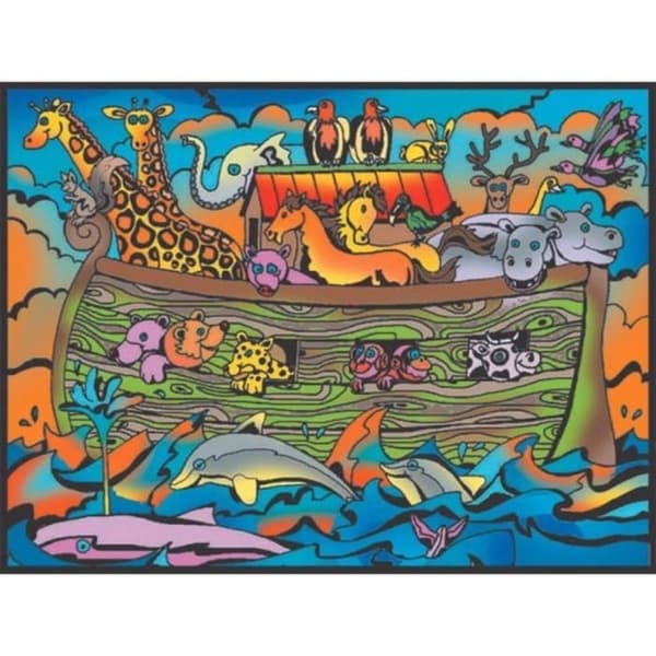 Målarbok - Noaks ark - pennor ingår - 28 x 37 - målarfärg Colorvelvet