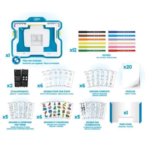 Maped Creativ - Lumiboard - Lysande maskin för att lära sig rita för barn från 4 år