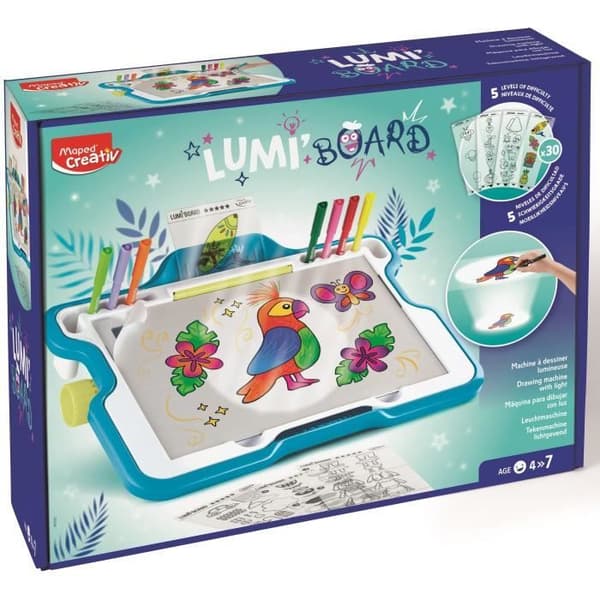 Maped Creativ - Lumiboard - Lysande maskin för att lära sig rita för barn från 4 år