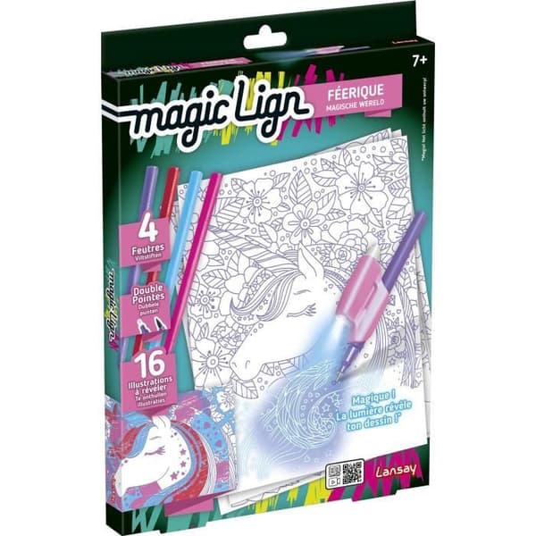 Magic Lign - Saga - Teckningar och färgläggning - Från 7 år - Lansay