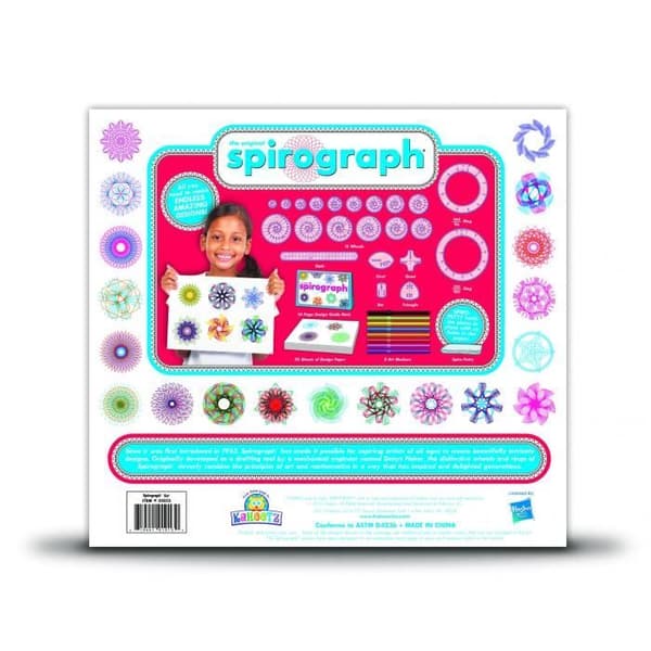Ritningsspel - Spirograph - Karaktärsdesigner - 30 delar - Konst och Matematik - För barn från 3 år