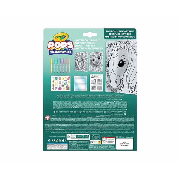 Tegninger til at tegne Crayola 3D Color Pops Enhjørning