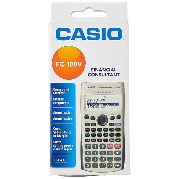 Videnskabelig Cal Casio FC-100V Sort Grå