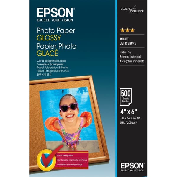 Muste ja Valokuvapaperi Paketti Epson C13S042549 500 Levyt (1 osaa)