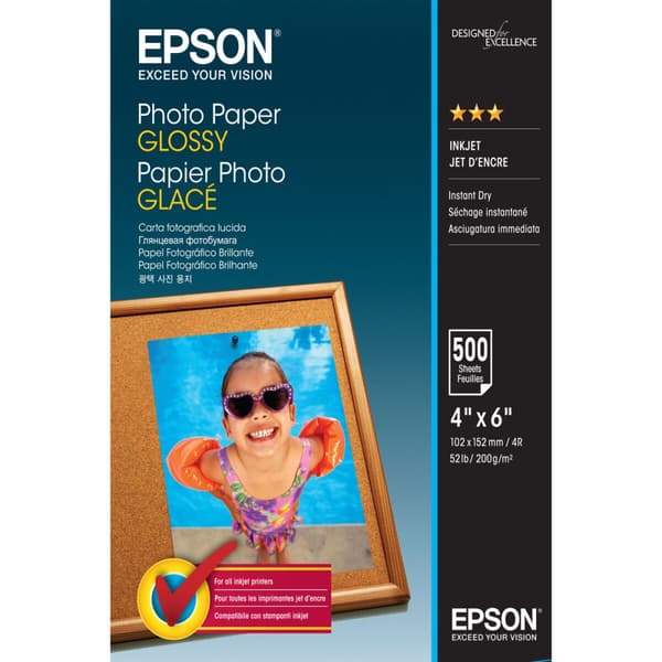 Muste ja Valokuvapaperi Paketti Epson C13S042549 500 Levyt (1 osaa)