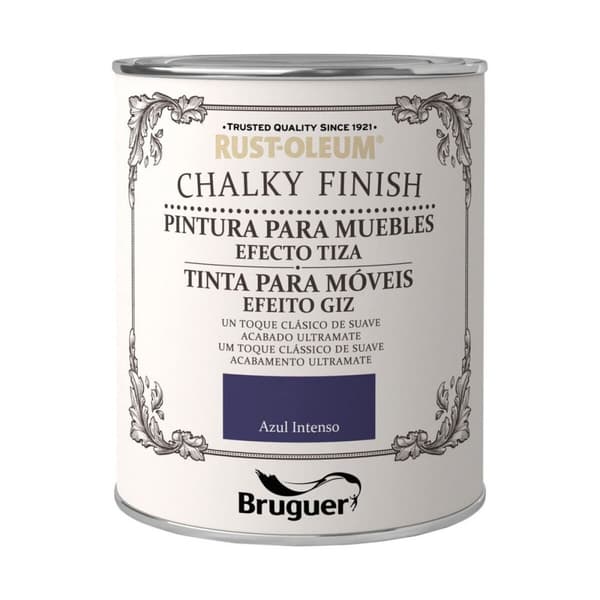 Maling Bruguer Chalky Finish Blå 750 ml