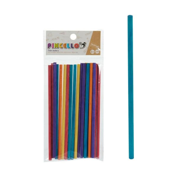 Pinnar Pincello AR1810589 Multicolour Trä Hantverk (12 antal)