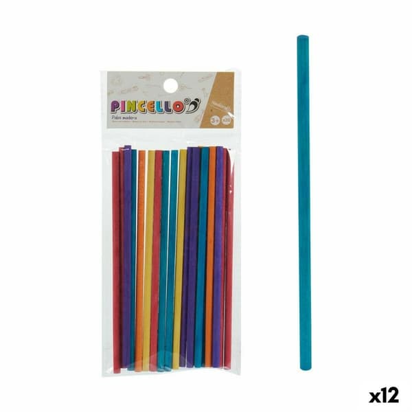 Pinnar Pincello AR1810589 Multicolour Trä Hantverk (12 antal)