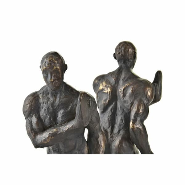 Könyvtámasz DKD Home Decor Svart Koppar Harts Män 14 x 8,4 x 25 cm