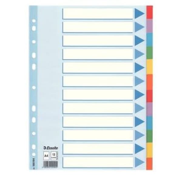 Separatorer Esselte Multicolour A4 (10 antal)