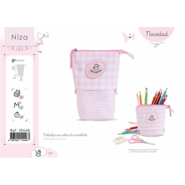 Blyantholder Decuevas Niza Pink 18 x 7 x 8 cm Convertible