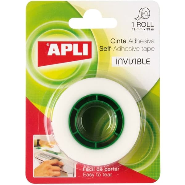 Självhäftande band Apli Transparent 10 Delar 19 x 33 mm