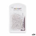 Miniatyrbillede 1 af 3: Tegnestifter Pincello 394 Gennemsigtig Metal Plastik (24 enheder)