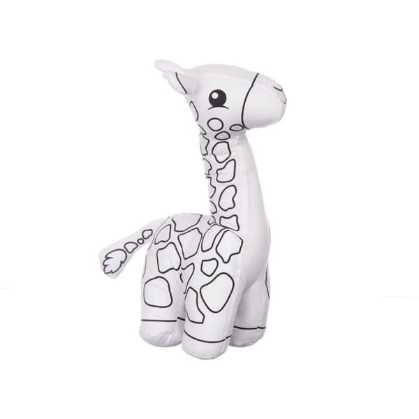 Pehmolelujen väritys Pincello ST448 Valkoinen Musta Kangas 17 x 22 x 9 cm Kirahvi (8 osaa)