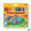 Miniatyrbillede 1 af 2: Farvevoks Plastidecor Multifarvet (12 enheder)