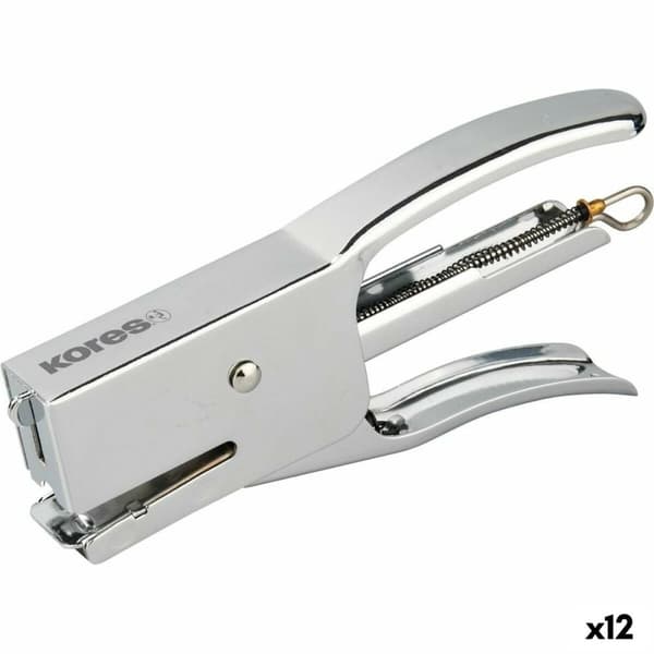 Häftapparat Kores Silvrig 7,5 X 14,5 X 2 cm Tänger (12 antal)