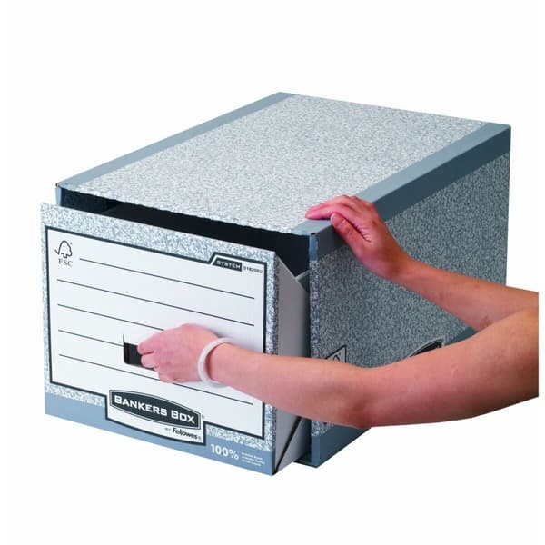 Filing drawer Fellowes Bankers Box Grå Återvunnen kartong (31 x 39 x 56,8 cm)