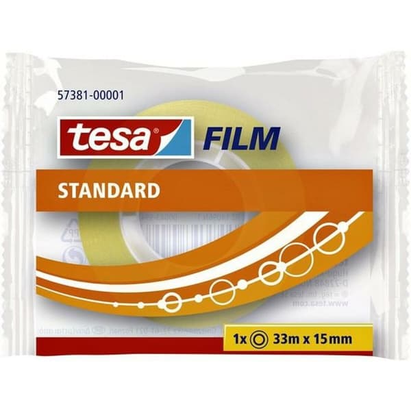 Självhäftande band TESA 15 mm 33 m Transparent (30 antal)