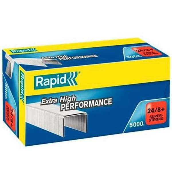Häftklamrar Rapid SuperStrong 5000 Delar 24/8+ 8,5 mm