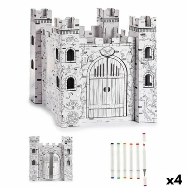 Pappershantverksspel Pincello CV20983 Slott (4 antal)