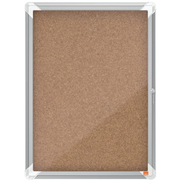anslagstavla Nobo Visningsställ 53,2 x 69,2 x 3,7 cm Kork Glas Aluminium
