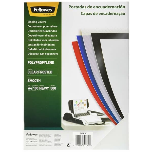 Bindande omslag Fellowes 54770 Transparent A4