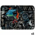 Miniatyrbild 1 av 2: Musmatta Bits&Bobs Cross Multicolour PVC 47 x 33 cm Bordsduk (2 antal)